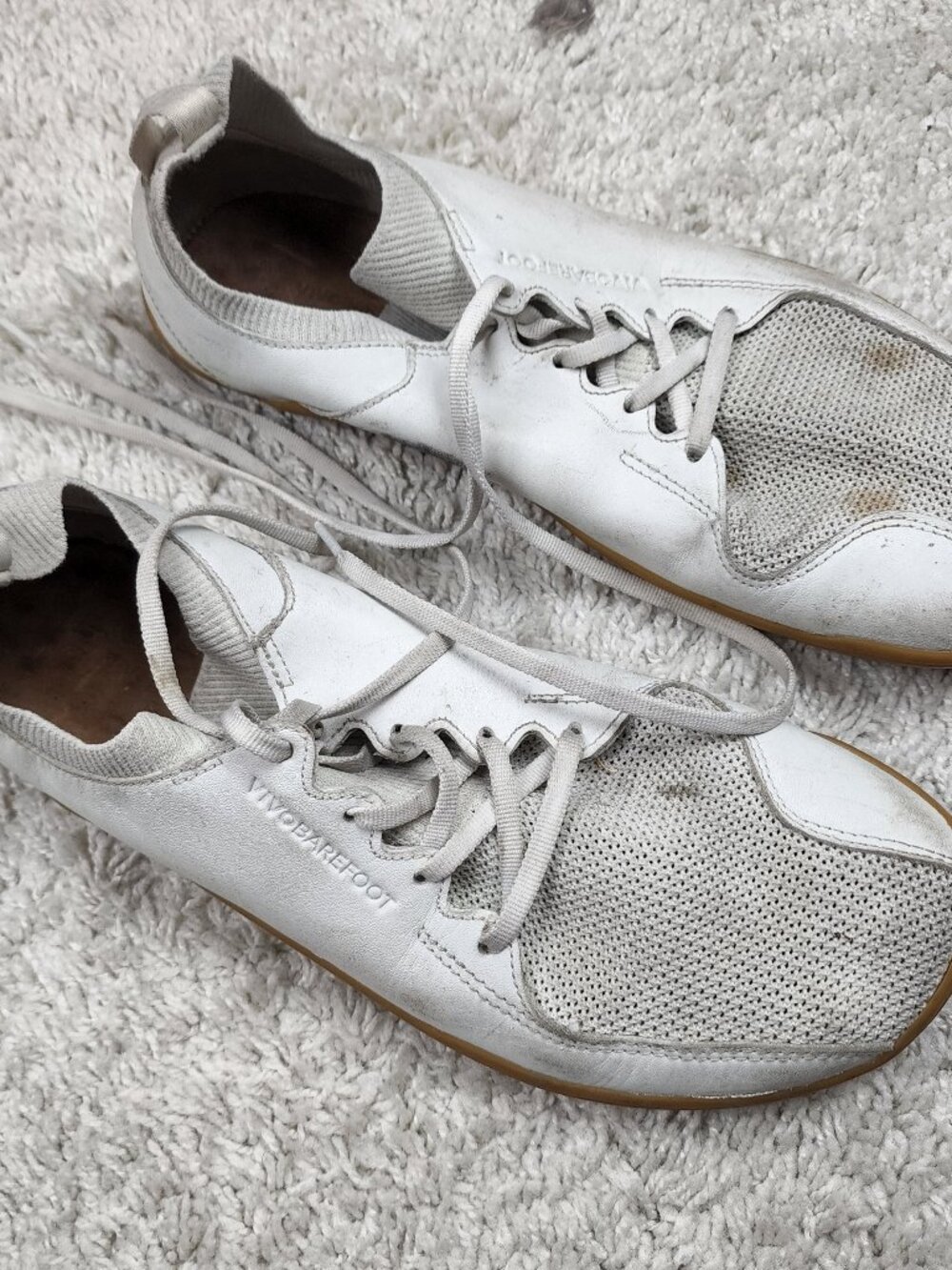 Vivobarefoot Primus Asana Leather M Mens EU 43/US 10 Minimalist Shoes White USA